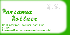 marianna wollner business card
